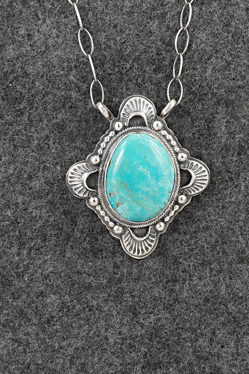 Turquoise & Sterling Silver Necklace - Randy Boyd