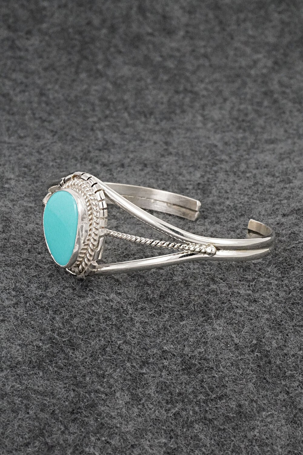 Turquoise & Sterling Silver Bracelet - Peggy Skeets