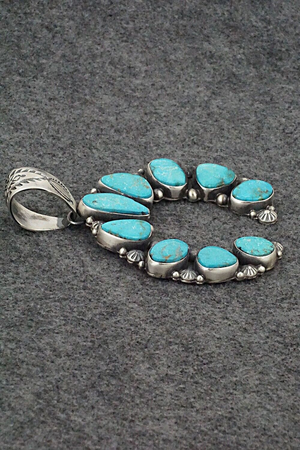 Turquoise & Sterling Silver Pendant - Kathleen Livingston