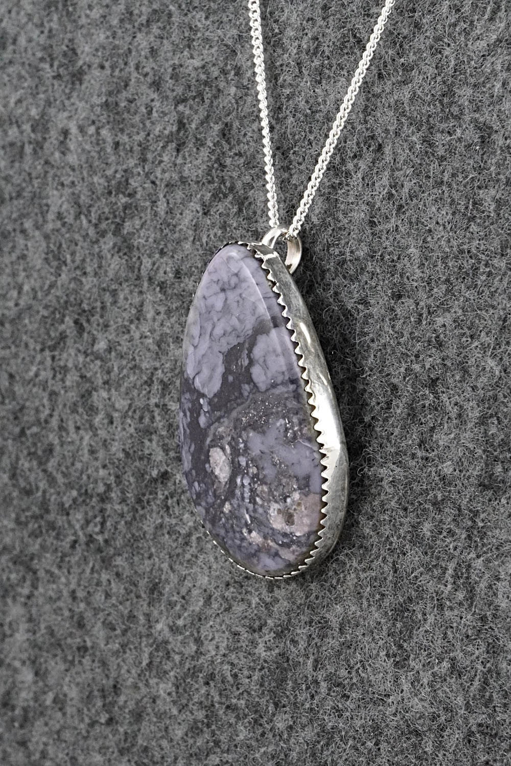 Morado & Sterling Silver Necklace and Earrings Set - Murray Hannaweeka