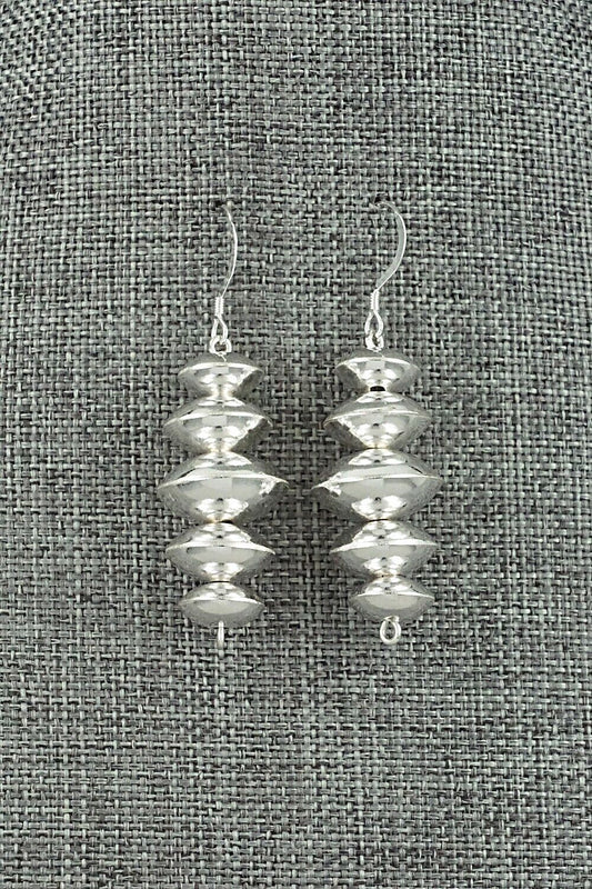 Sterling Silver Navajo Pearl Earrings - Preston Haley