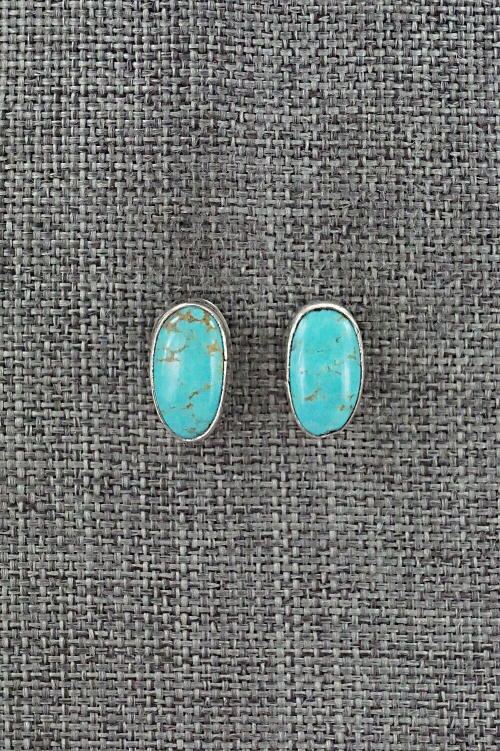 Turquoise & Sterling Silver Earrings - Marco Begaye