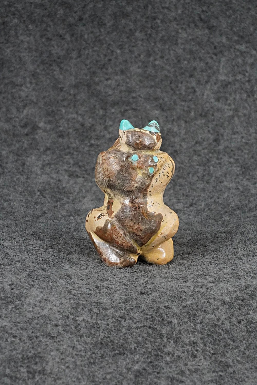 Frog Zuni Fetish Carving - Freddie Leekya