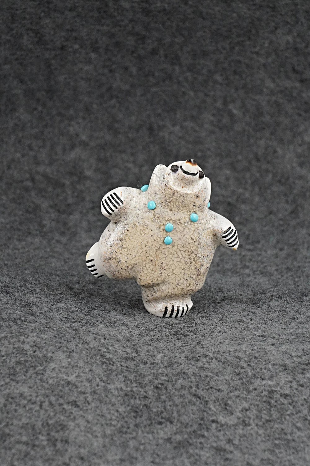 Dancing Bear Zuni Fetish Carving - Claudia Peina