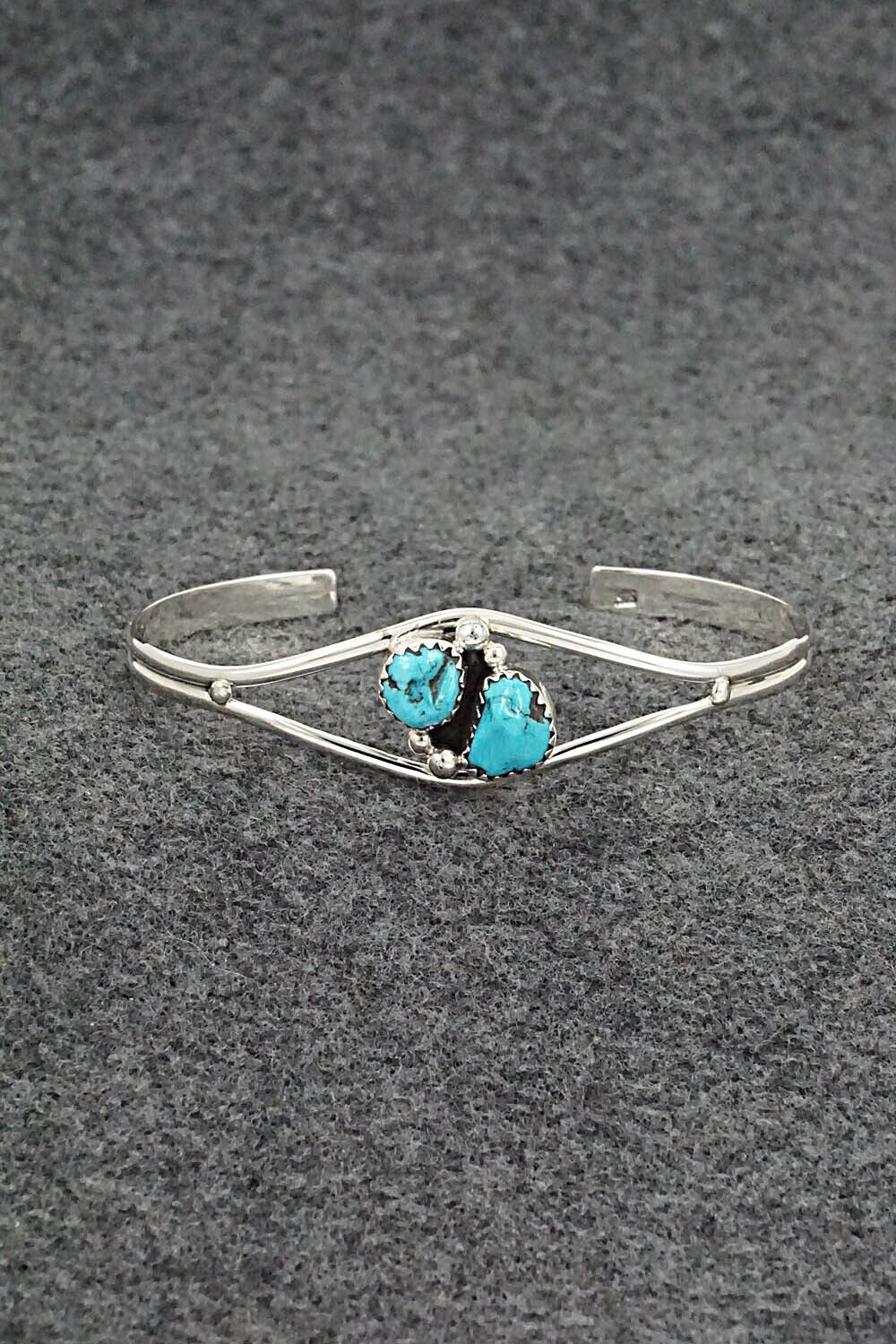 Turquoise & Sterling Silver Bracelet - Delores Jansen