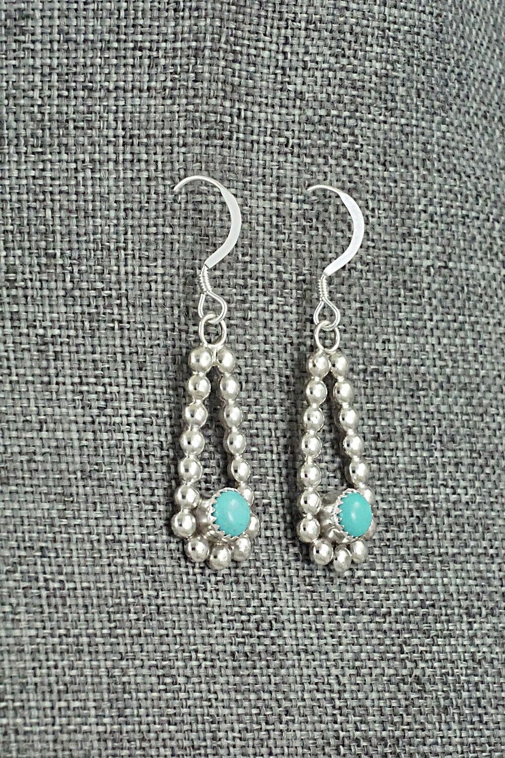 Turquoise & Sterling Silver Earrings - Elvera Towne