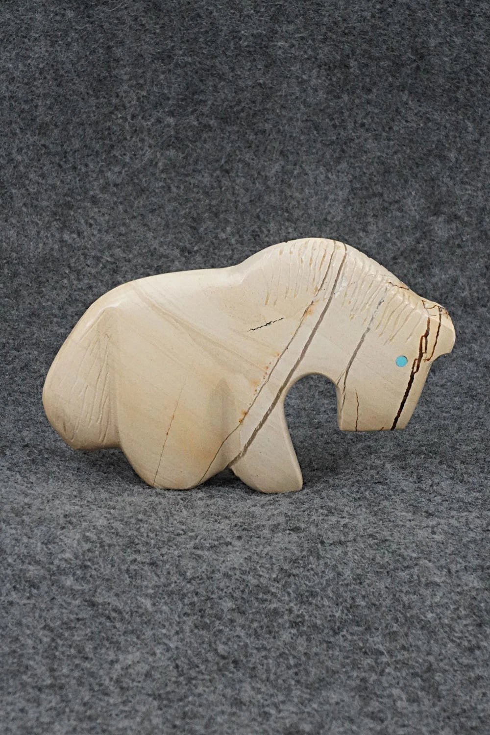 Horse Zuni Fetish Carving - Kenric Laiwakete