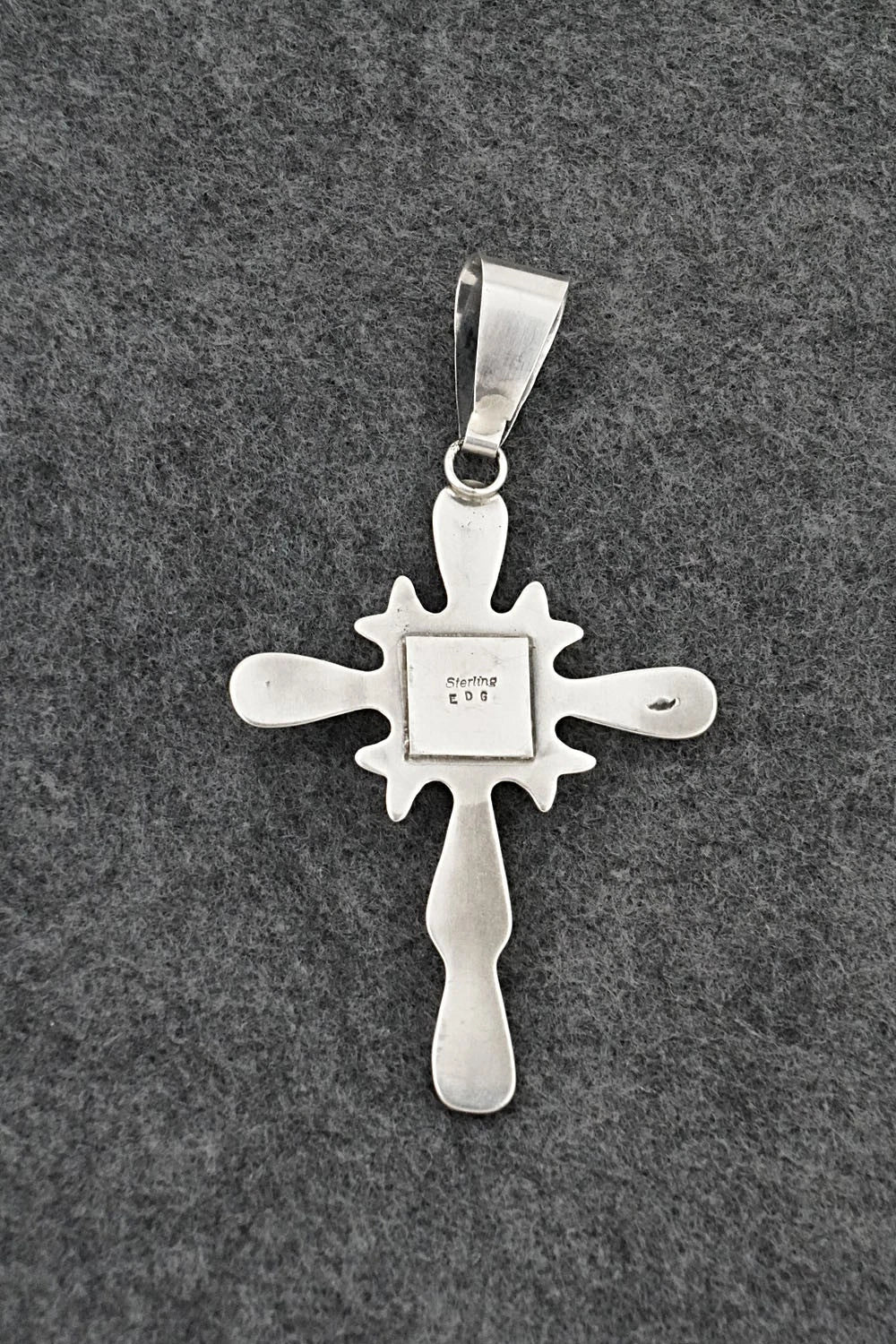 Turquoise & Sterling Silver Pendant - Eugene Gruber