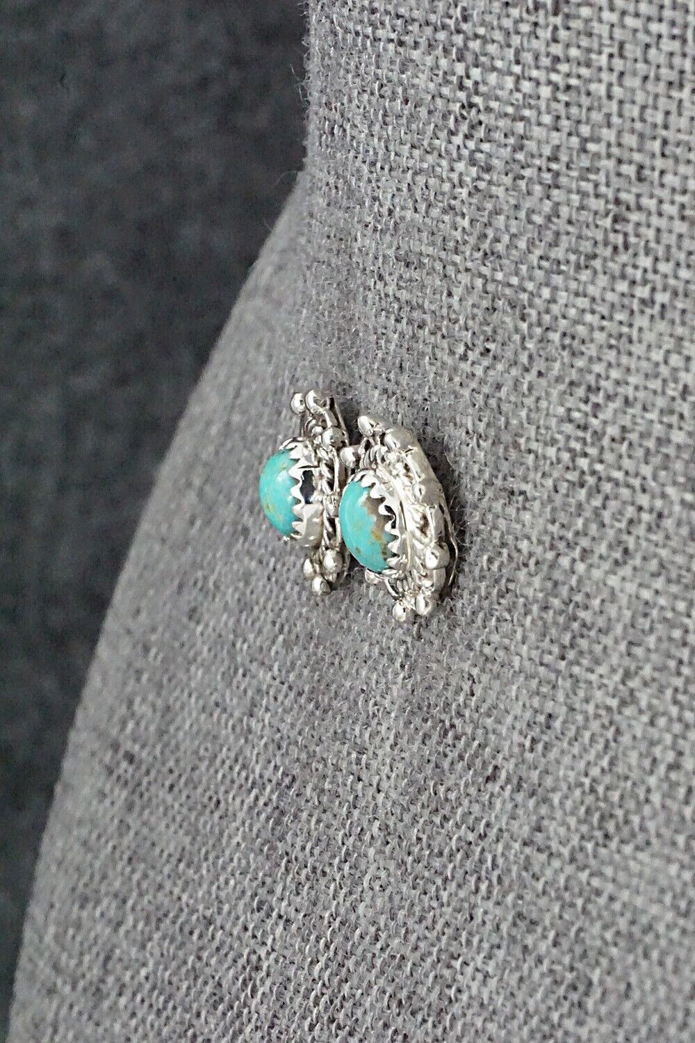 Turquoise & Sterling Silver Earrings - Harris Largo