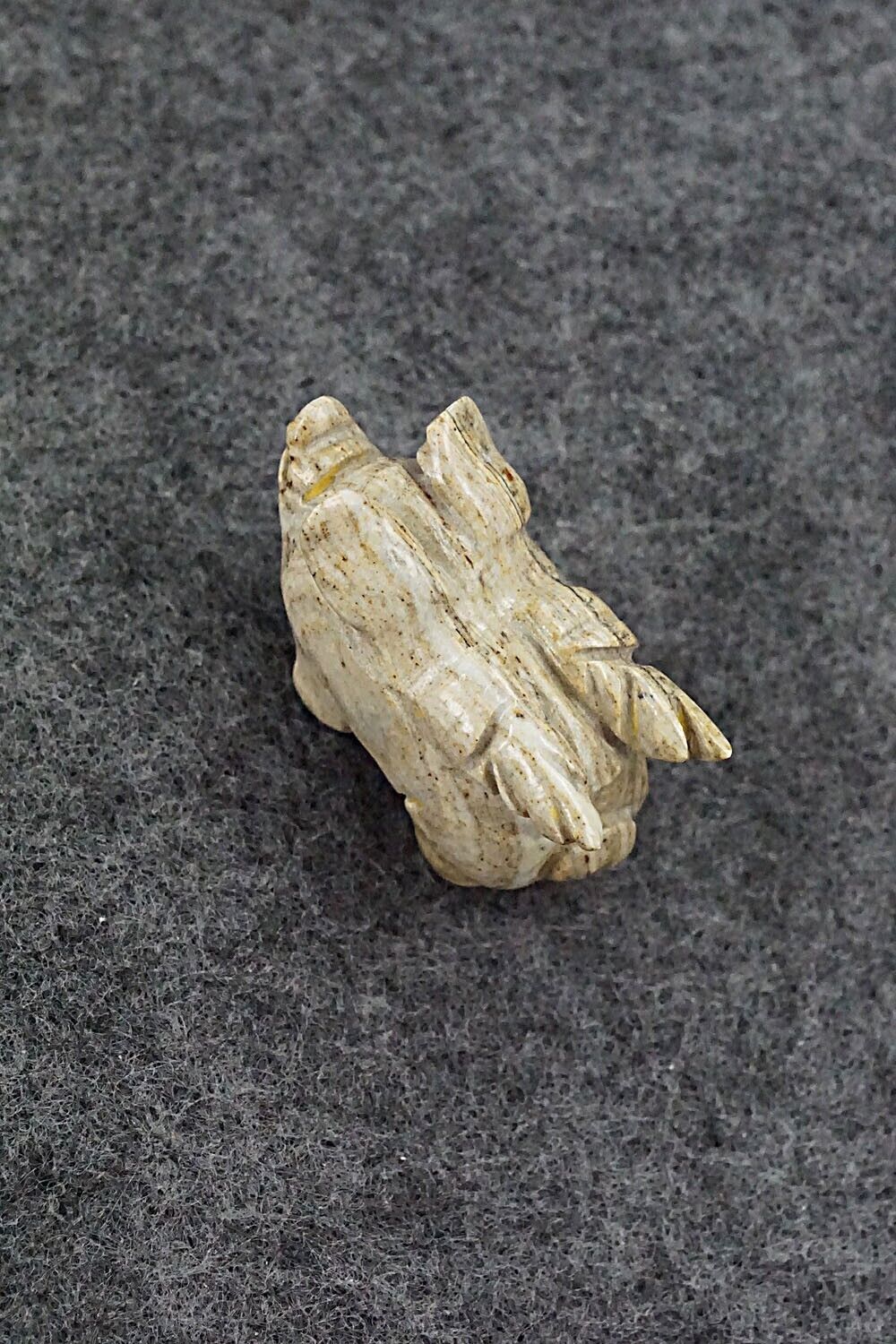 Pig With Wings Zuni Fetish Carving - Stanton Hanaweeka