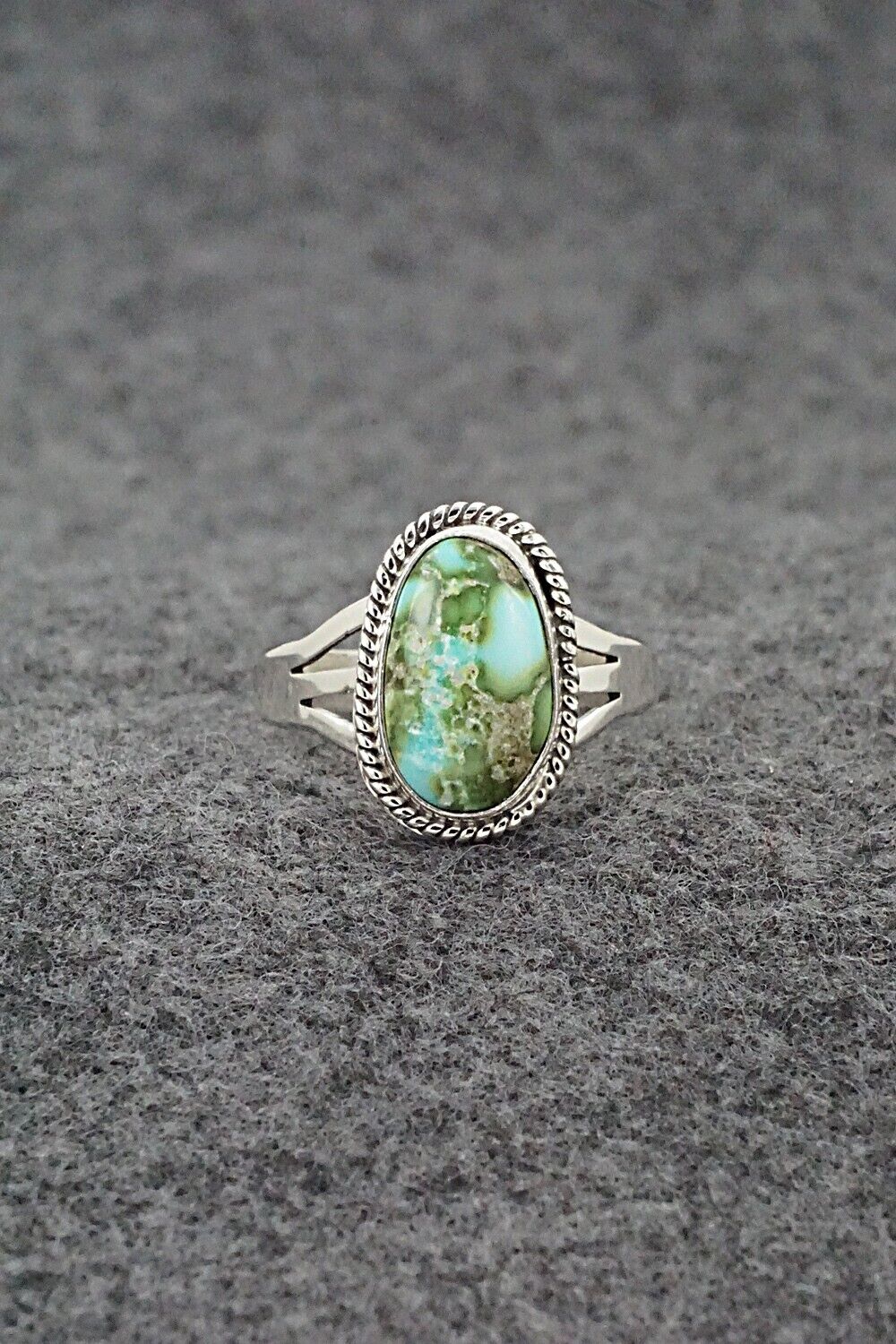 Turquoise & Sterling Silver Ring - Alice Rose Saunders - Size 9.25