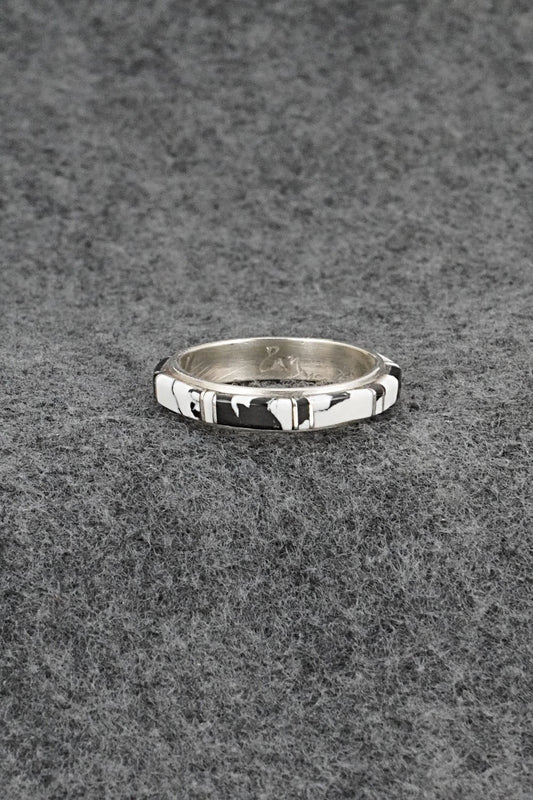 White Buffalo & Sterling Silver Ring - Terrance Panteah - Size 11.25