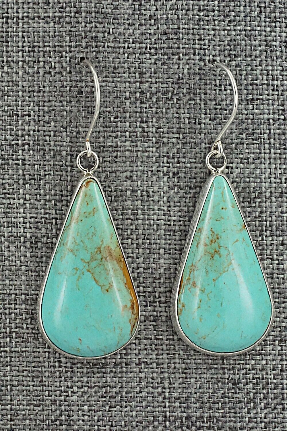 Turquoise & Sterling Silver Earrings - Rena Begay