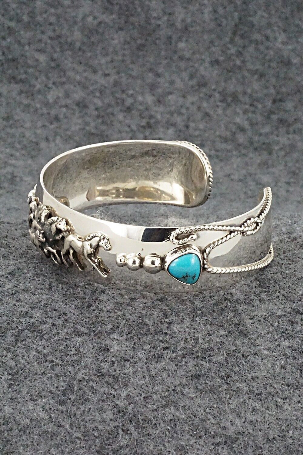 Turquoise & Sterling Silver Bracelet - Bobby Platero