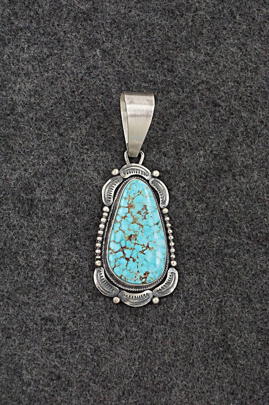 Turquoise & Sterling Silver Pendant - Daniel Benally