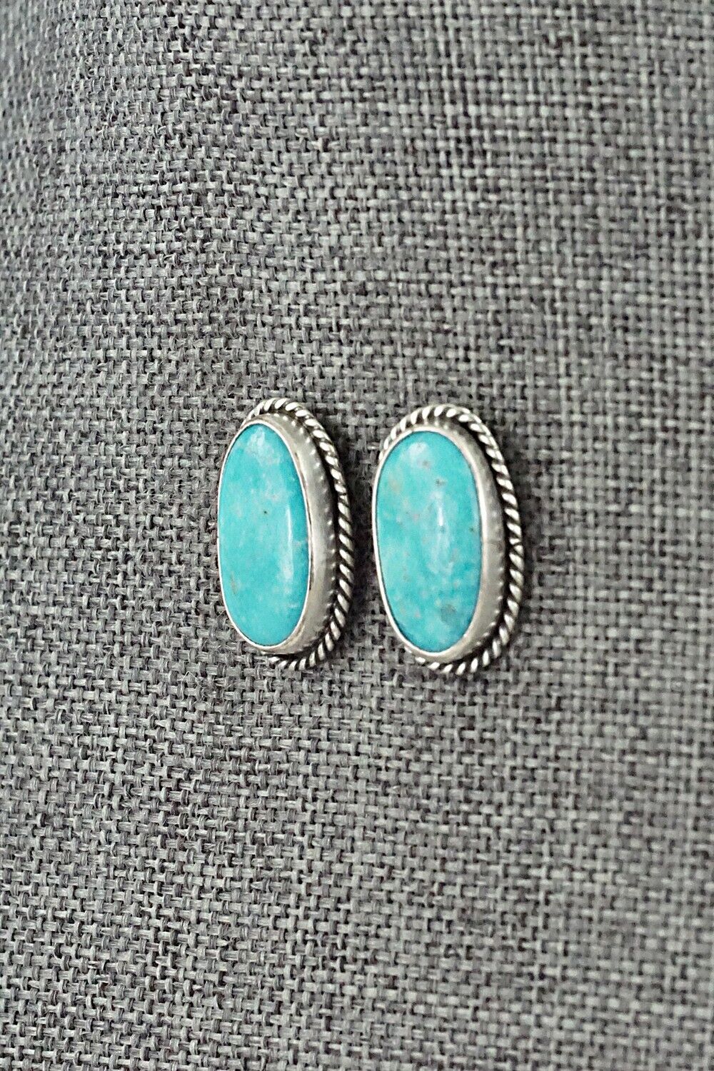 Turquoise & Sterling Silver Necklace and Earrings Set - Rena Begay