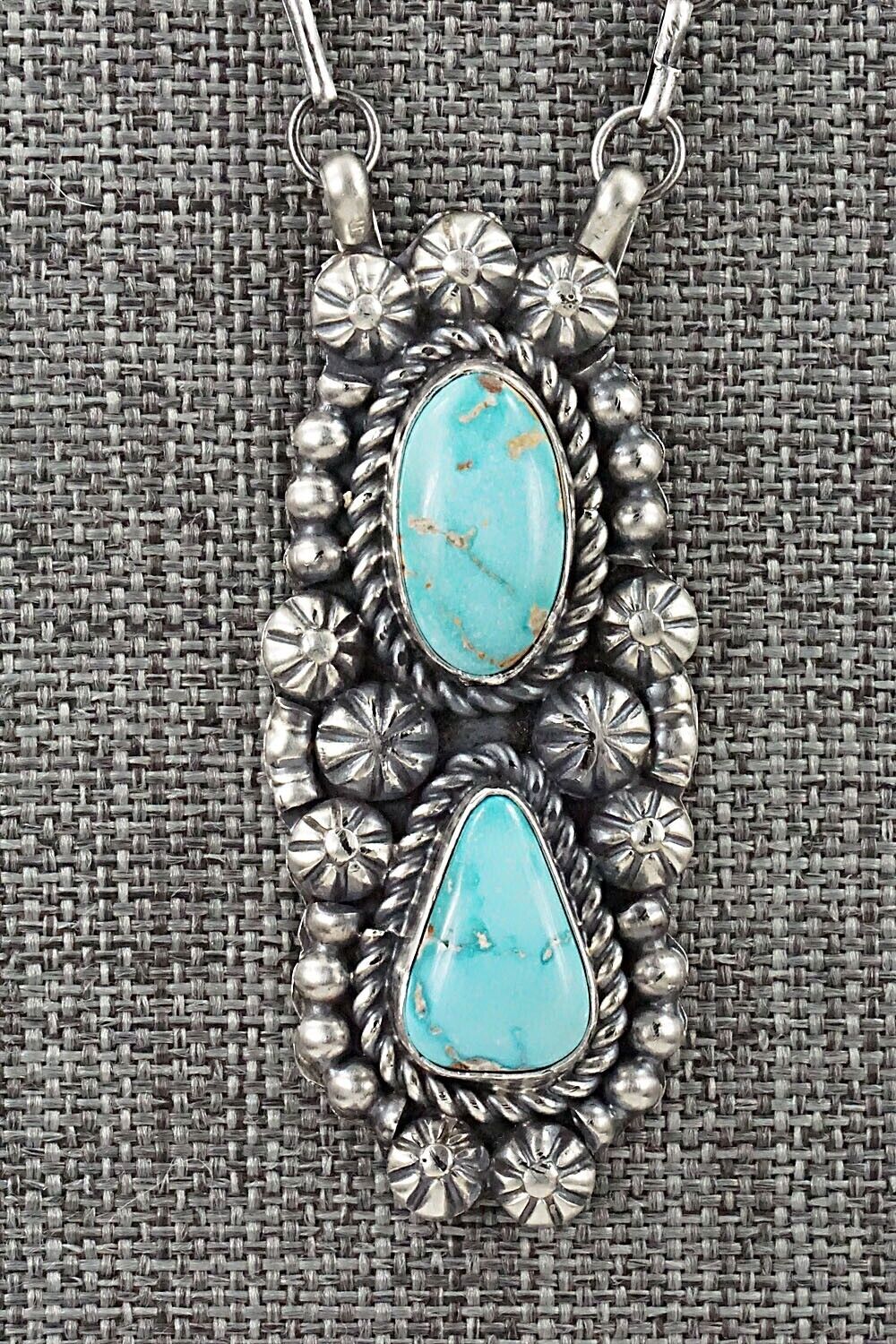 Turquoise & Sterling Silver Necklace - Jeff James