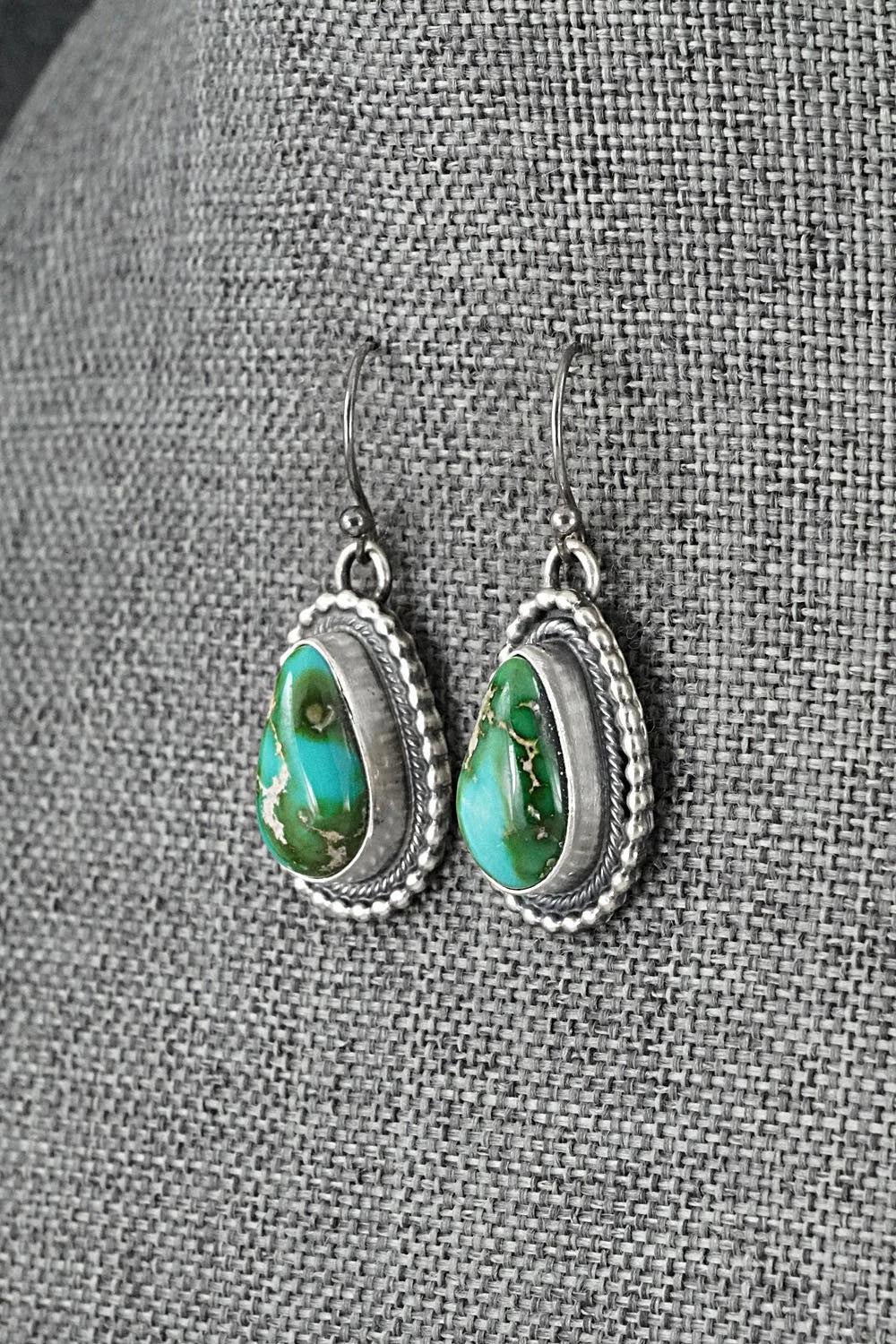 Turquoise & Sterling Silver Squash Blossom Set - Darrin Livingston