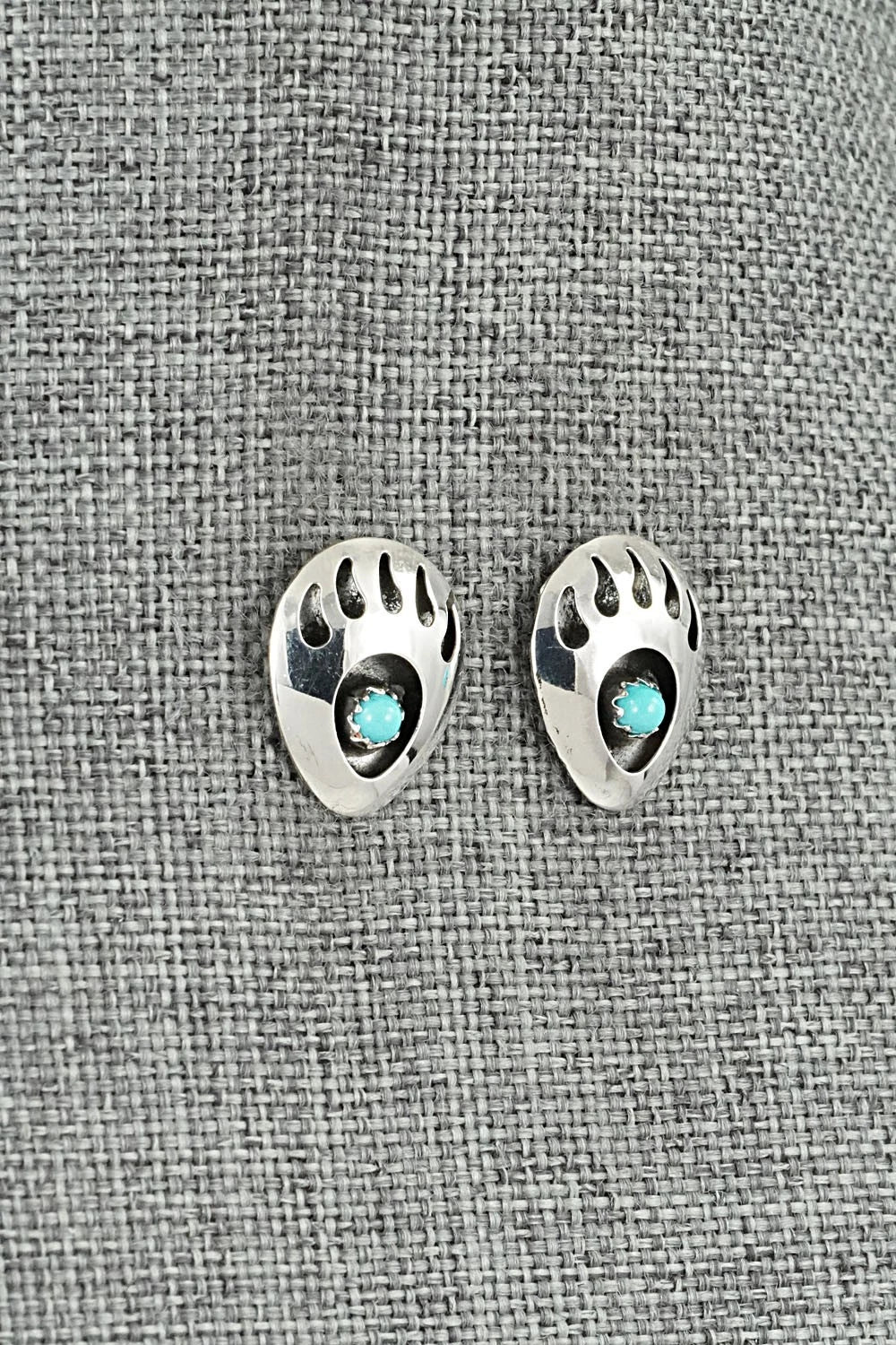 Turquoise & Sterling Silver Earrings - Sandra Parker