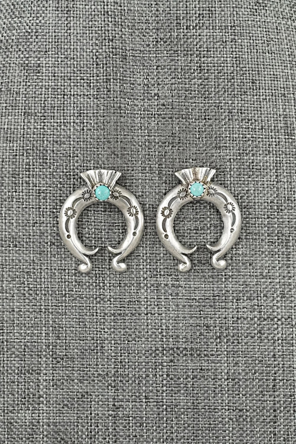 Turquoise & Sterling Silver Earrings - Adrienne Gordon