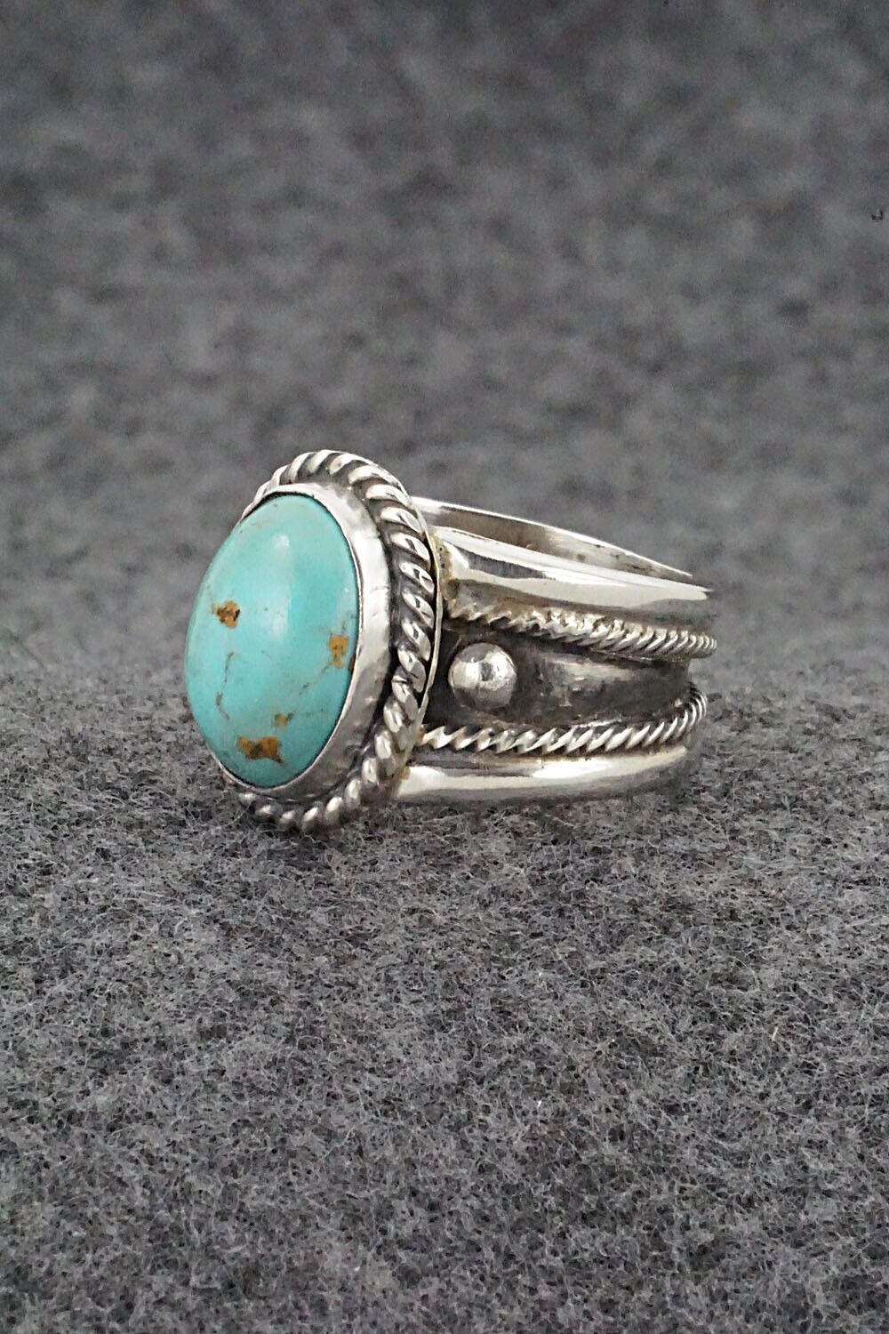 Turquoise & Sterling Silver Ring - Thomas Yazzie - Size 9