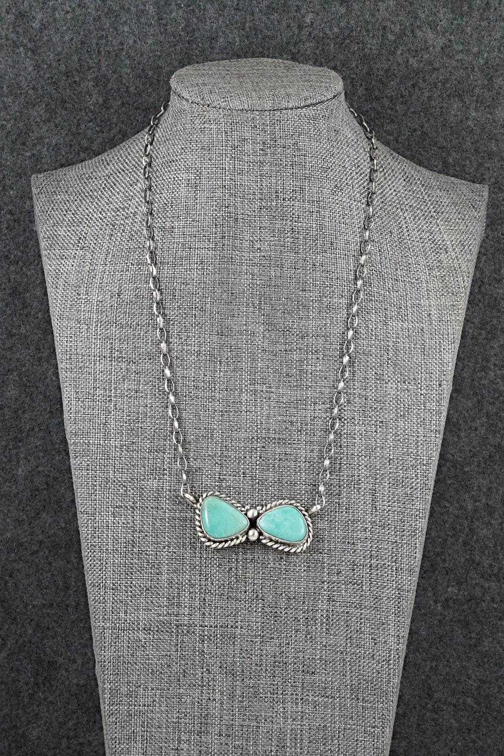 Turquoise & Sterling Silver Necklace - Antwone Brown
