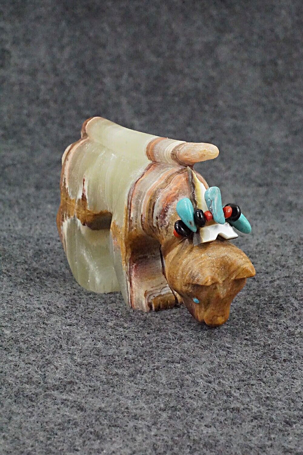 Mountain Lion Zuni Fetish Carving - Douglas Martza