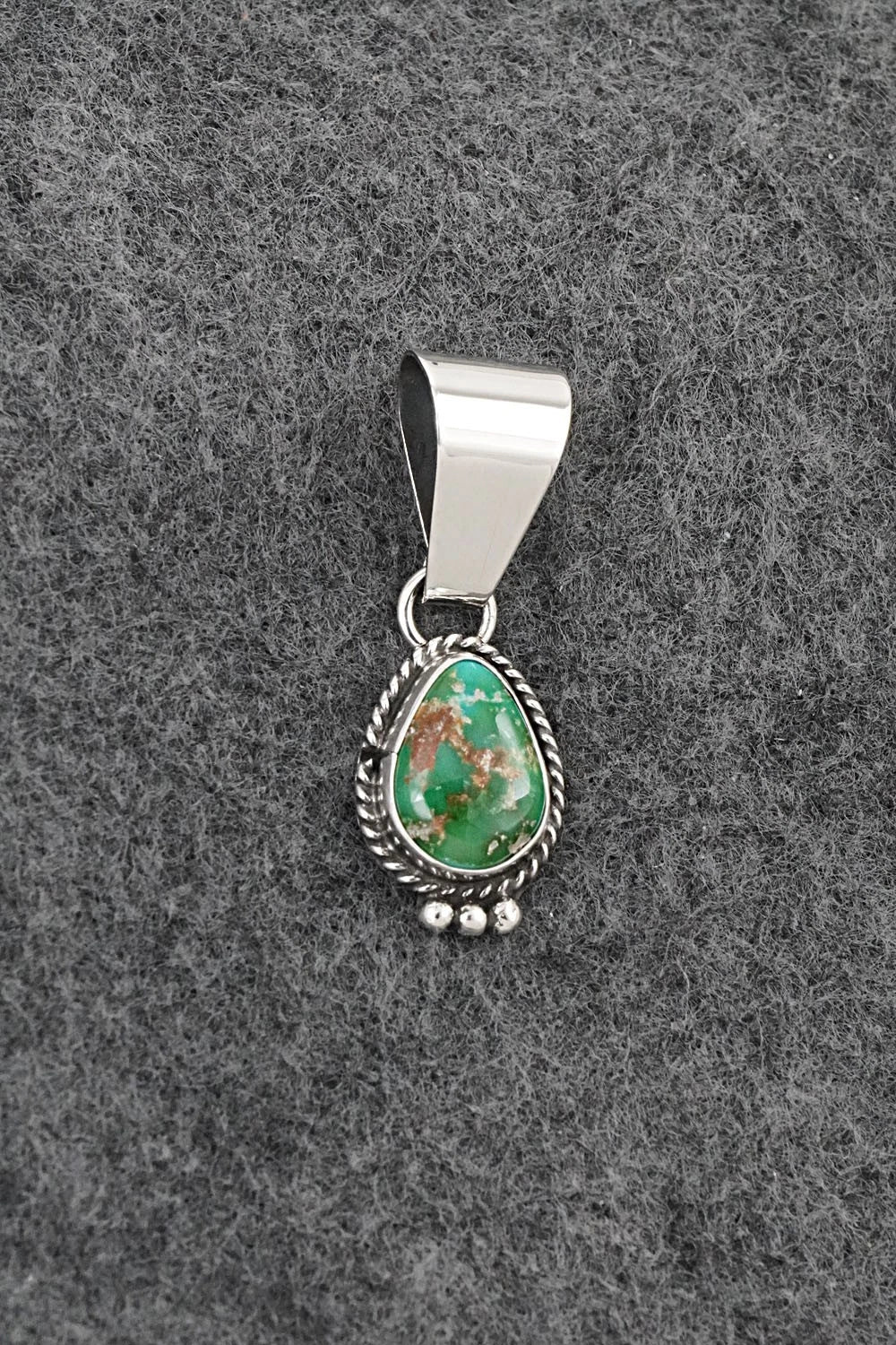 Turquoise & Sterling Silver Pendant - Rosemary Saunders