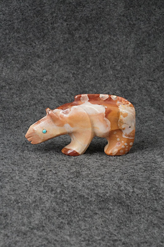 Mountain Lion Zuni Fetish Carving - Ronnie Lunasee