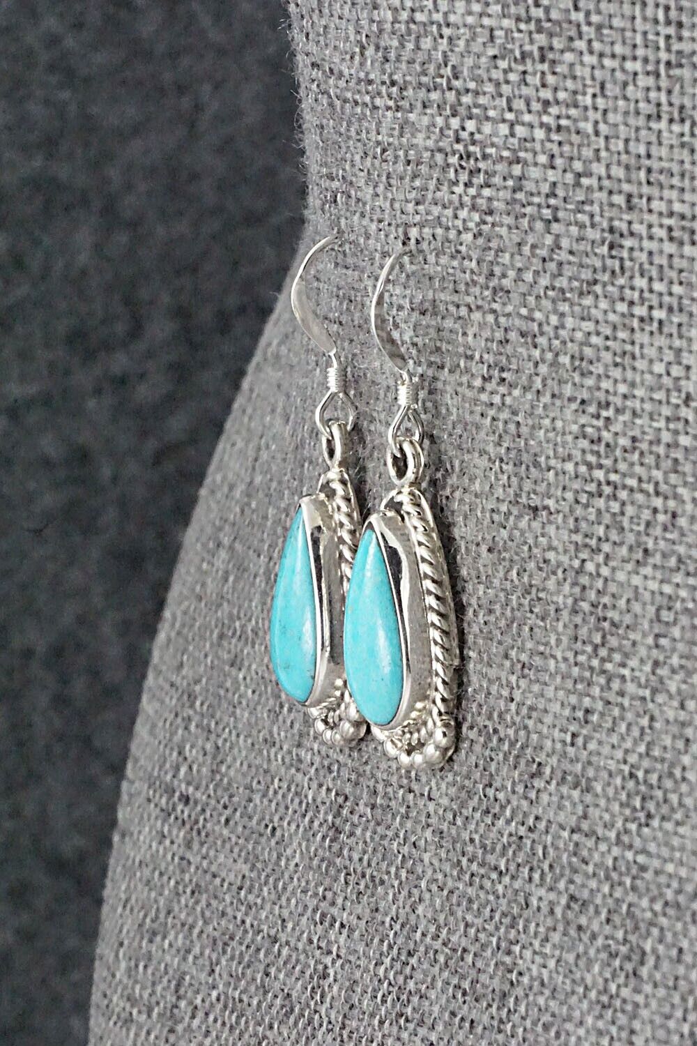 Turquoise and Sterling Silver Earrings - Sharon McCarthy