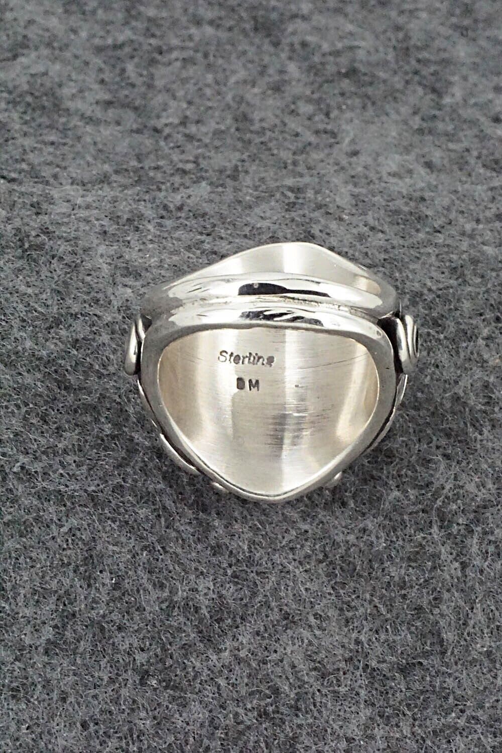 White Buffalo & Sterling Silver Ring - Darrell Morgan - Size 9