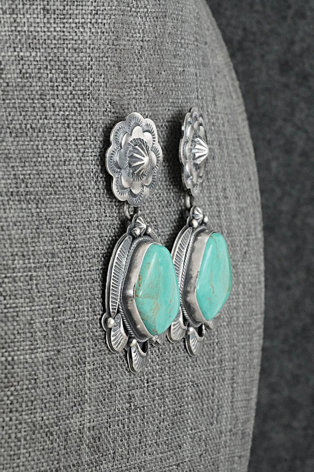 Turquoise & Sterling Silver Earrings - Randy Boyd