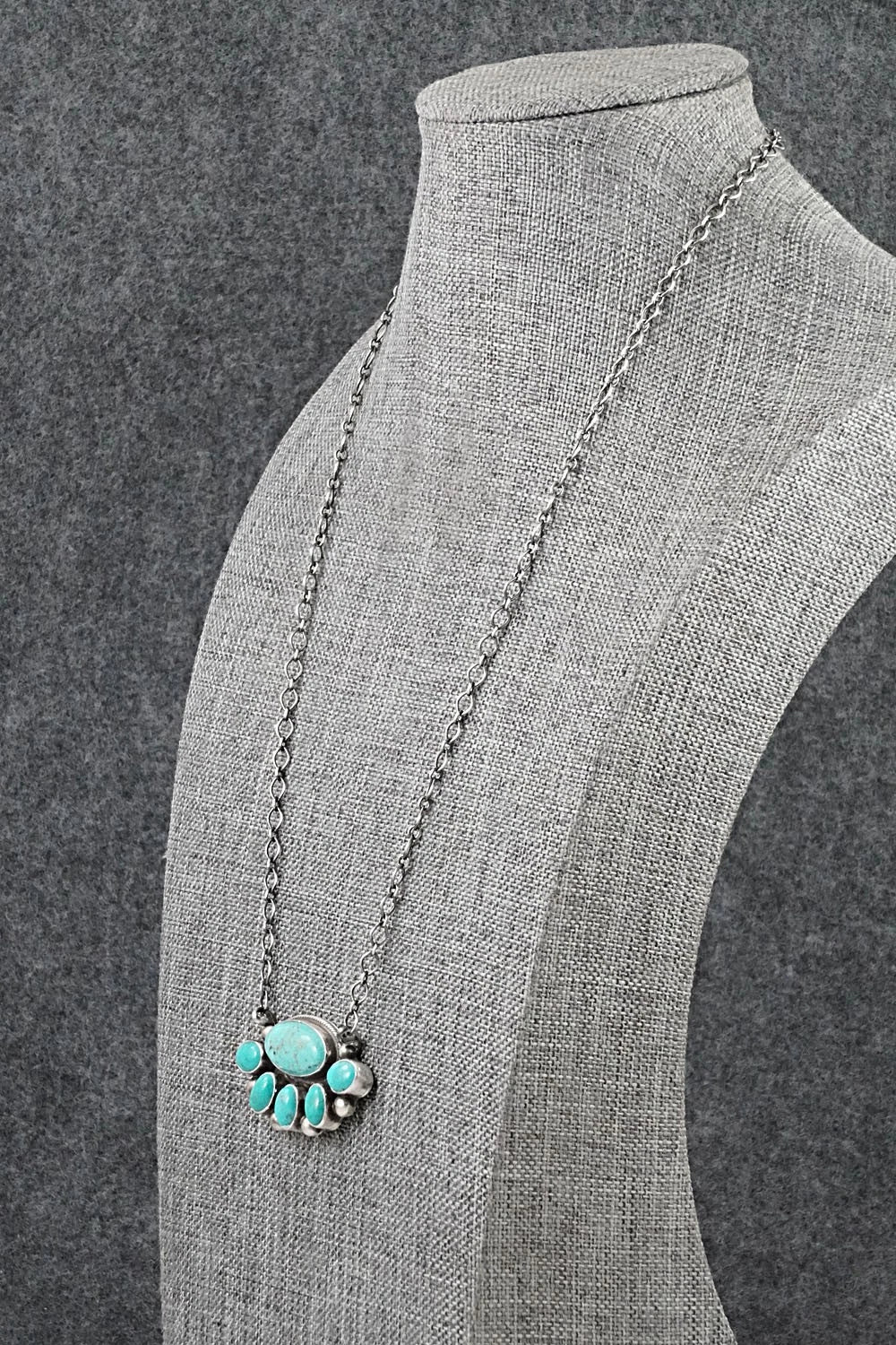 Turquoise & Sterling Silver Necklace - Kathleen Livingston