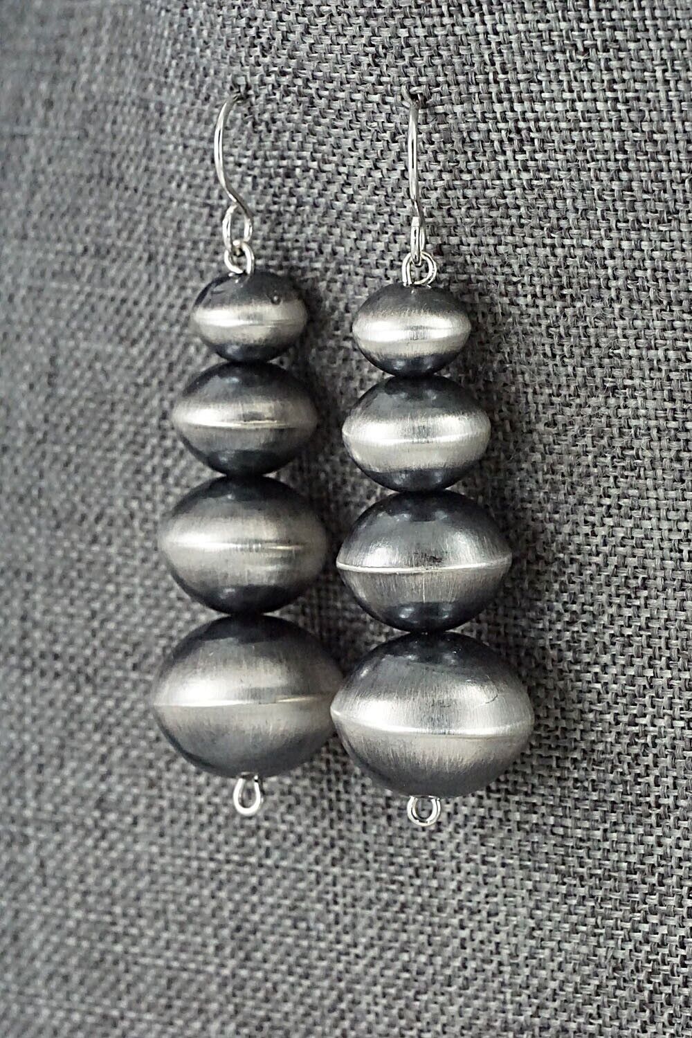Sterling Silver Navajo Pearl Earrings - Tonisha Haley