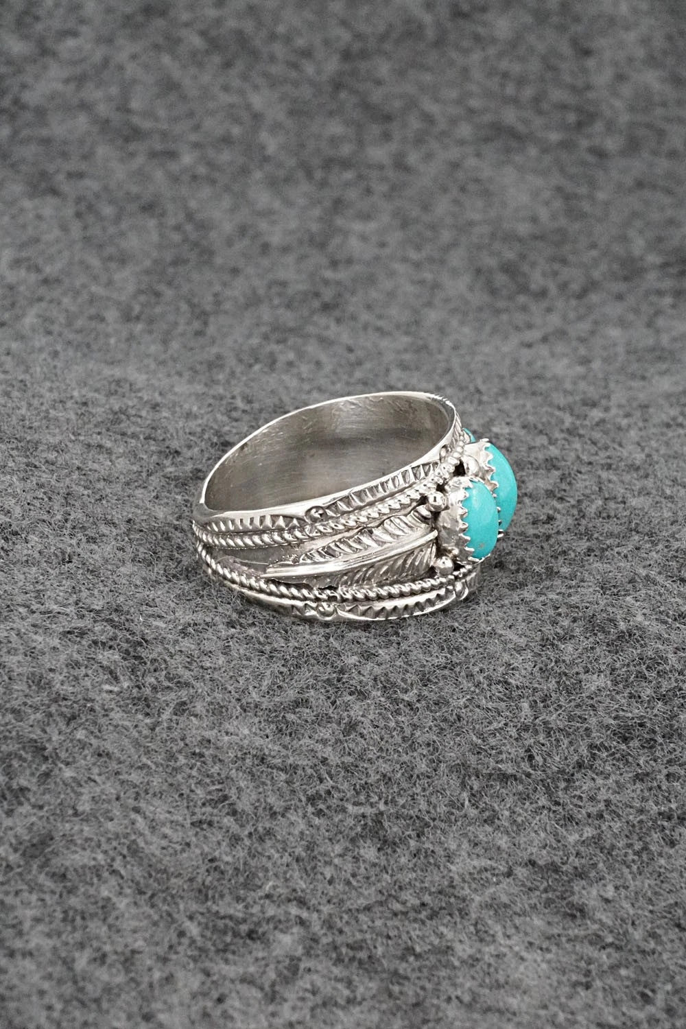 Turquoise & Sterling Silver Ring - Betty Begaye - Size 11