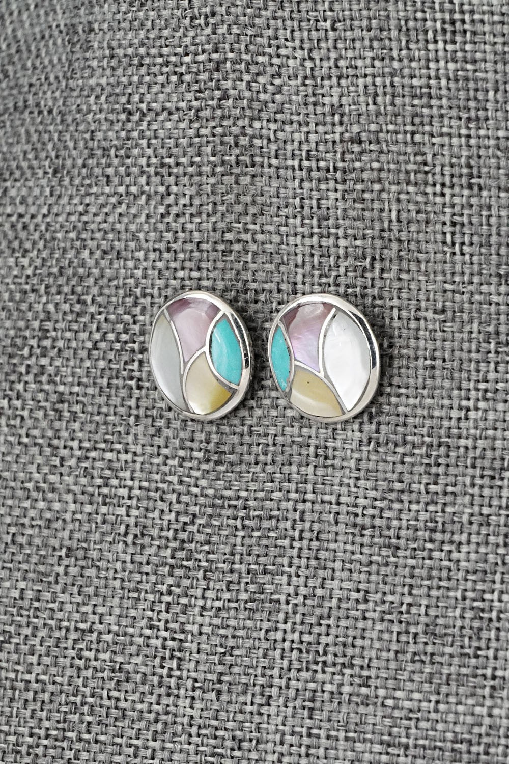 Multi-Stone & Sterling Silver Earrings - Orena Leekya