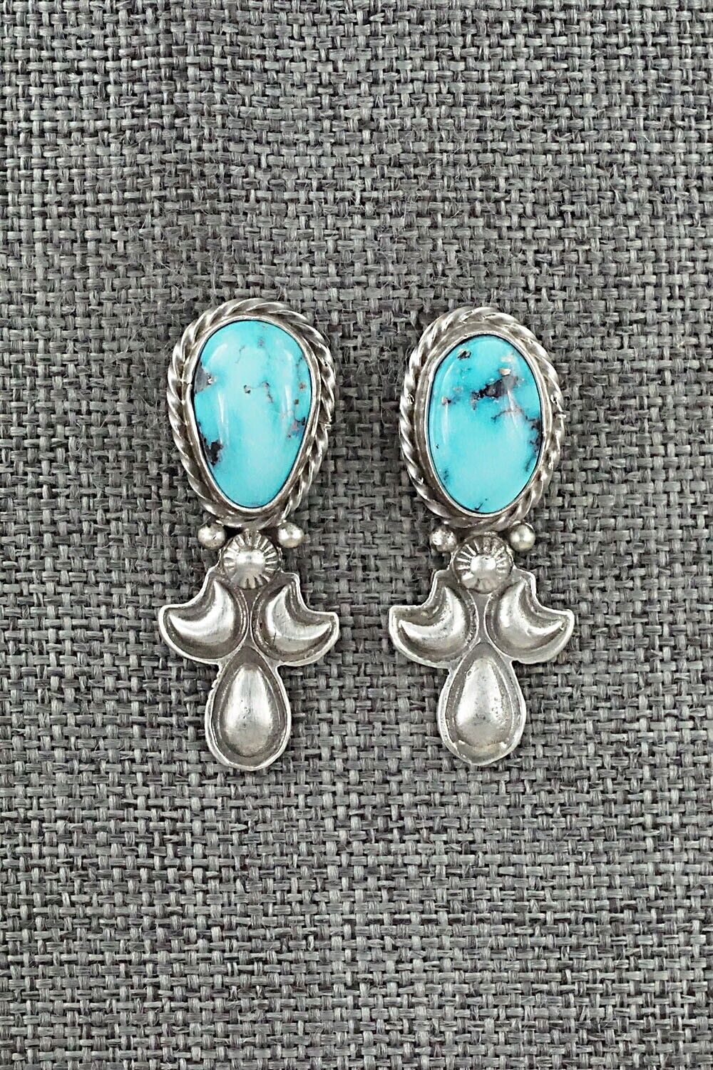 Turquoise & Sterling Silver Squash Blossom Set - Adrienne Gordon