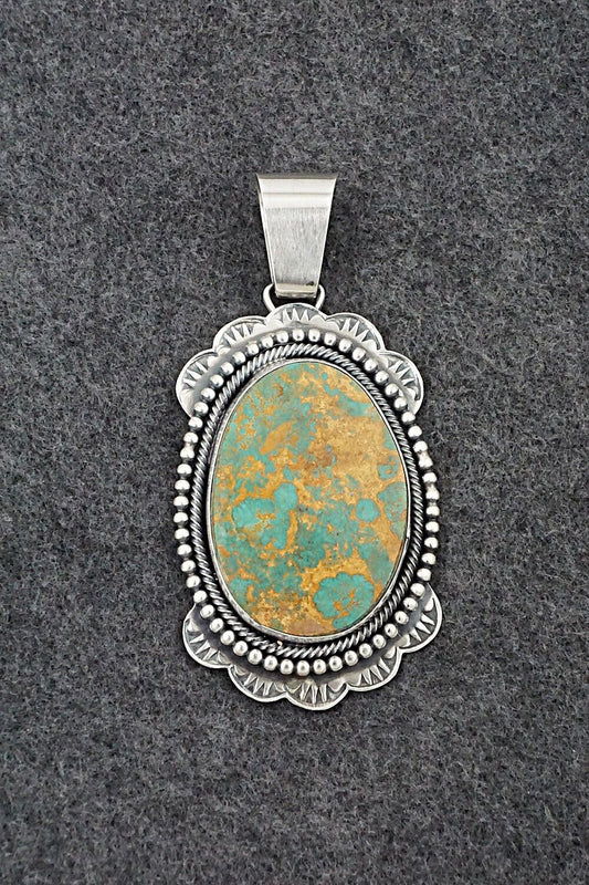 Turquoise & Sterling Silver Pendant - Paul Livingston