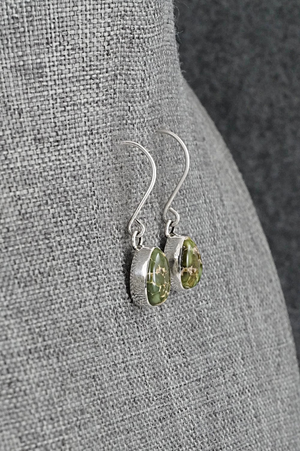 Turquoise & Sterling Silver Earrings - Eugene Gruber
