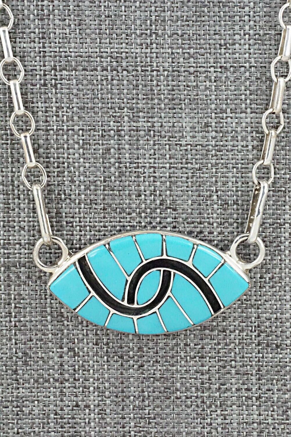 Turquoise & Sterling Silver Necklace - Amy Wesley