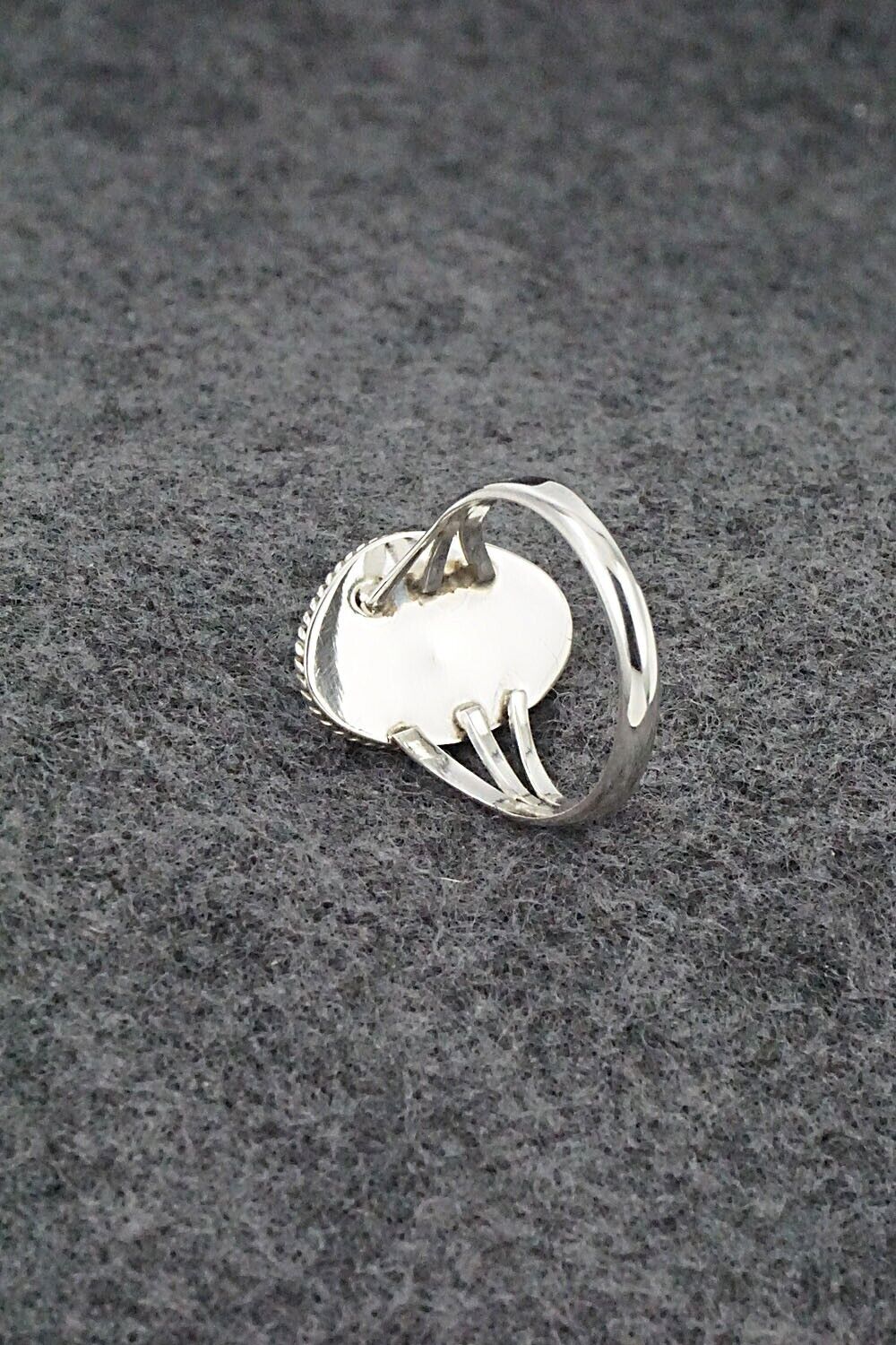 Turquoise & Sterling Silver Ring - Tom Dinetso - Size 7.5
