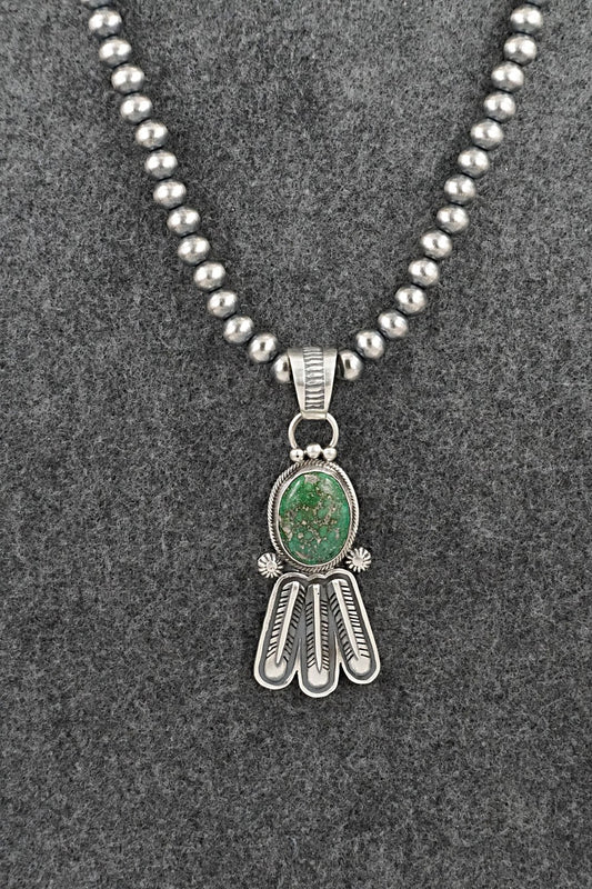 Turquoise & Sterling Silver Necklace - Verley Betone