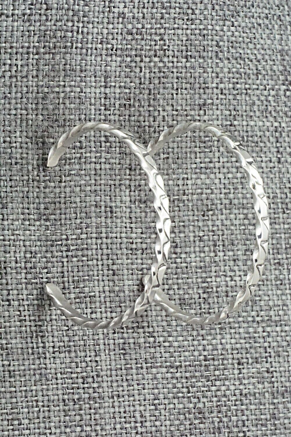 Sterling Silver Hoop Earrings - Elaine Tahe