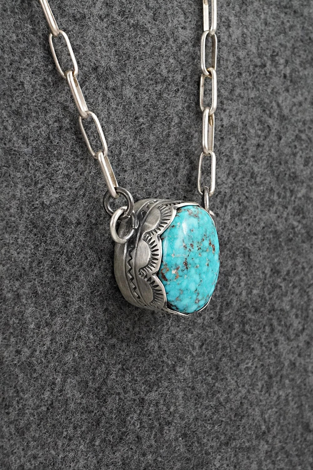 Turquoise & Sterling Silver Necklace - Randy Boyd
