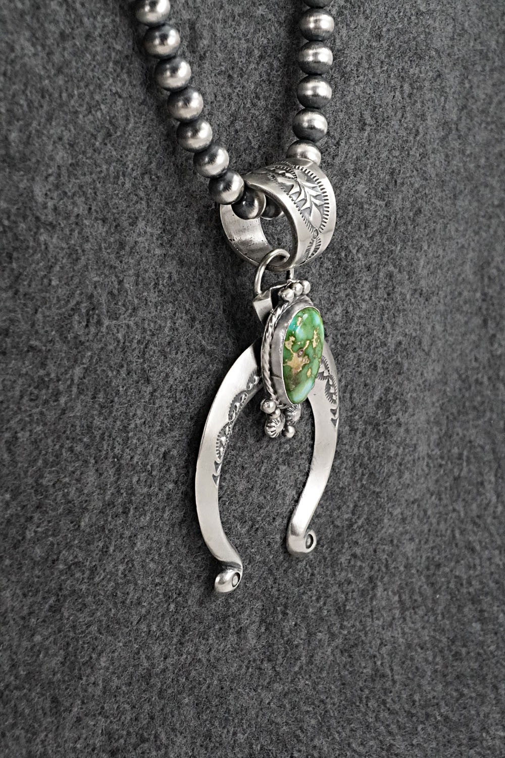 Turquoise & Sterling Silver Necklace - Samuel Yellowhair