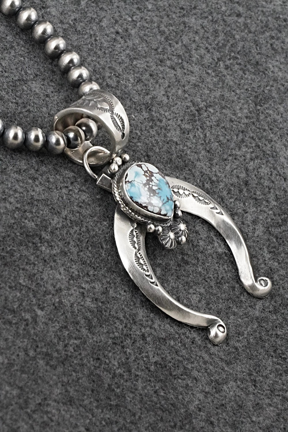 Turquoise & Sterling Silver Necklace - Samuel Yellowhair
