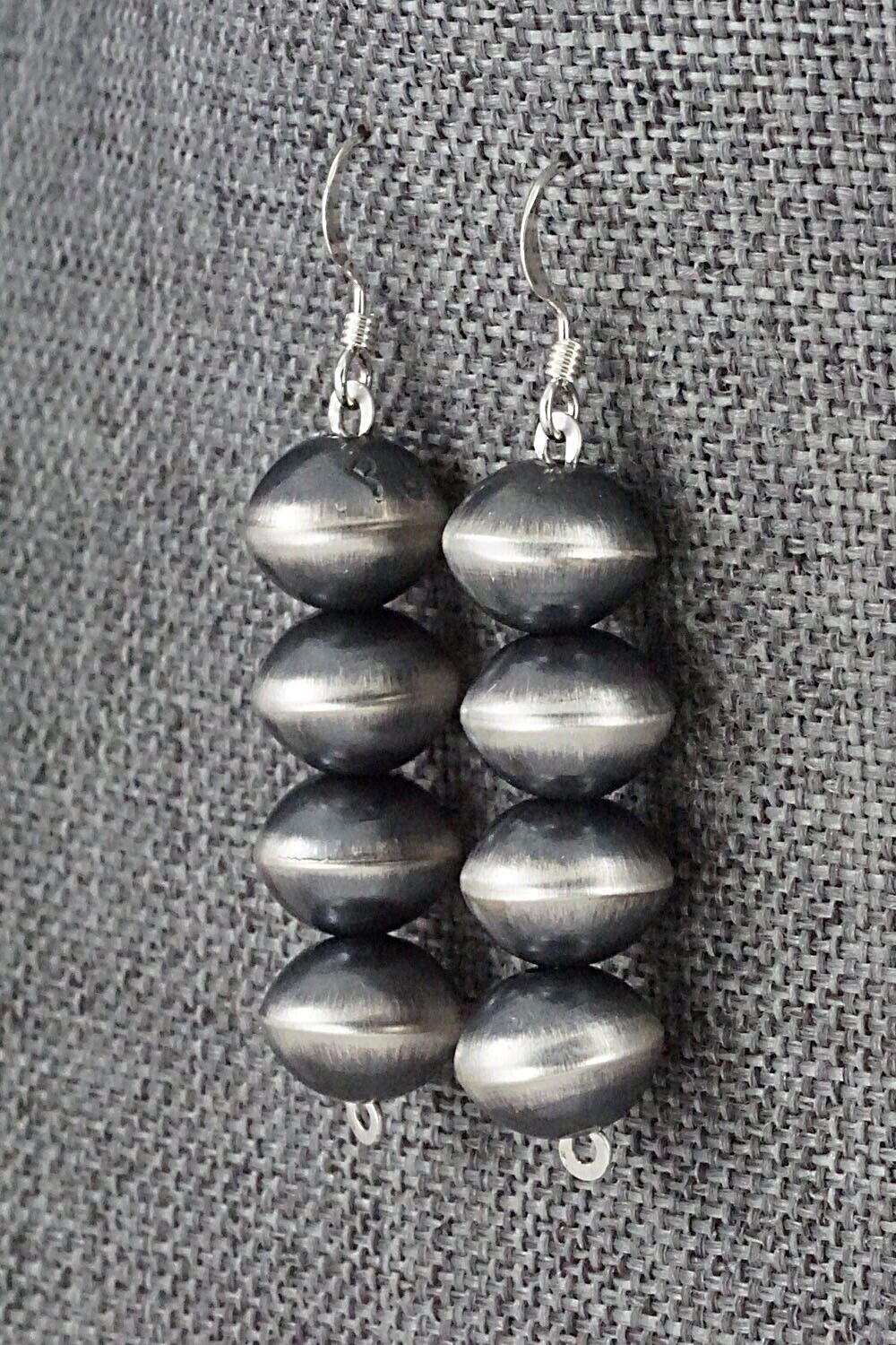 Sterling Silver Navajo Pearl Earrings - Preston Haley