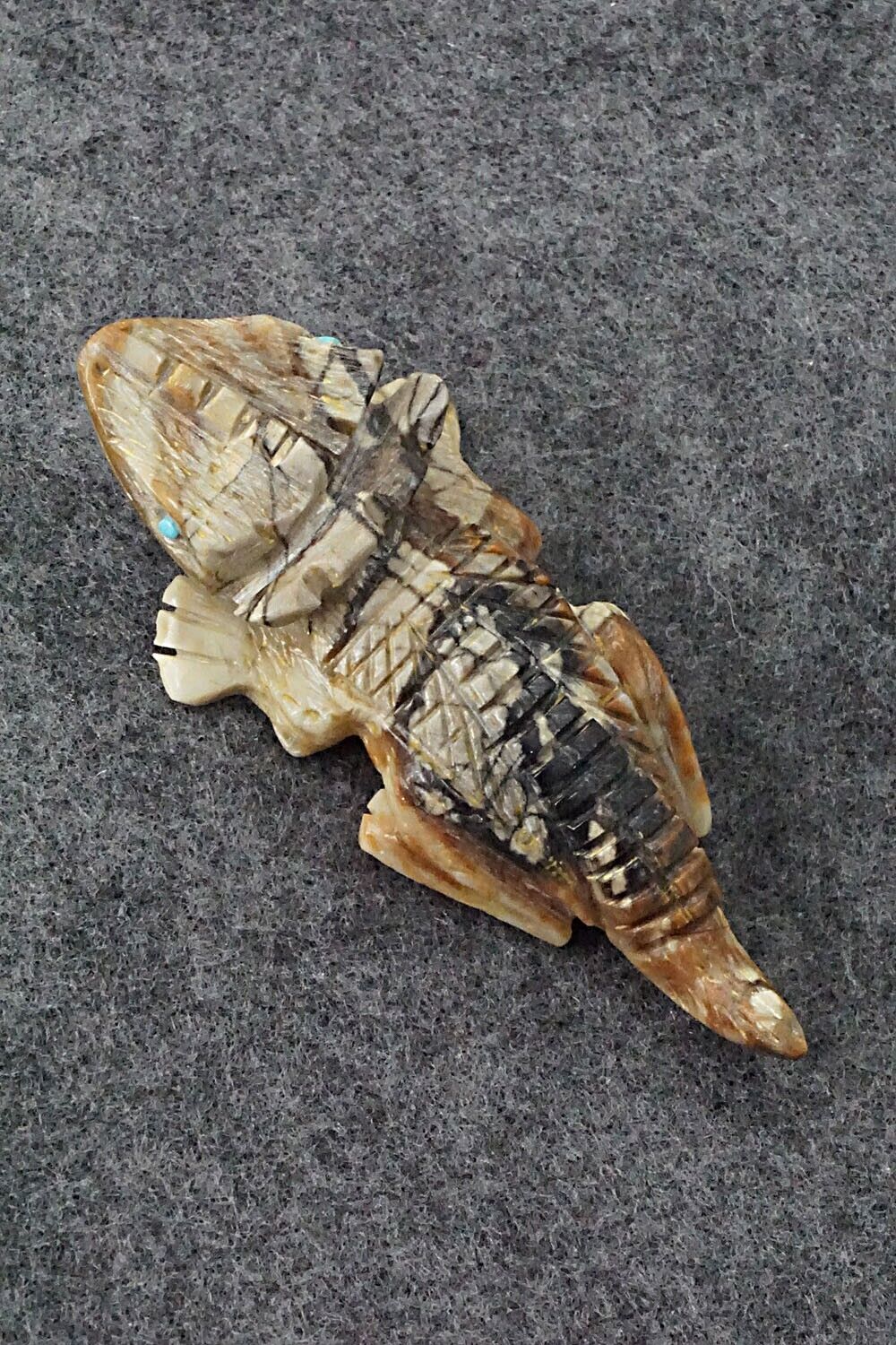 Horned Toad Zuni Fetish Carving - Dana Malani
