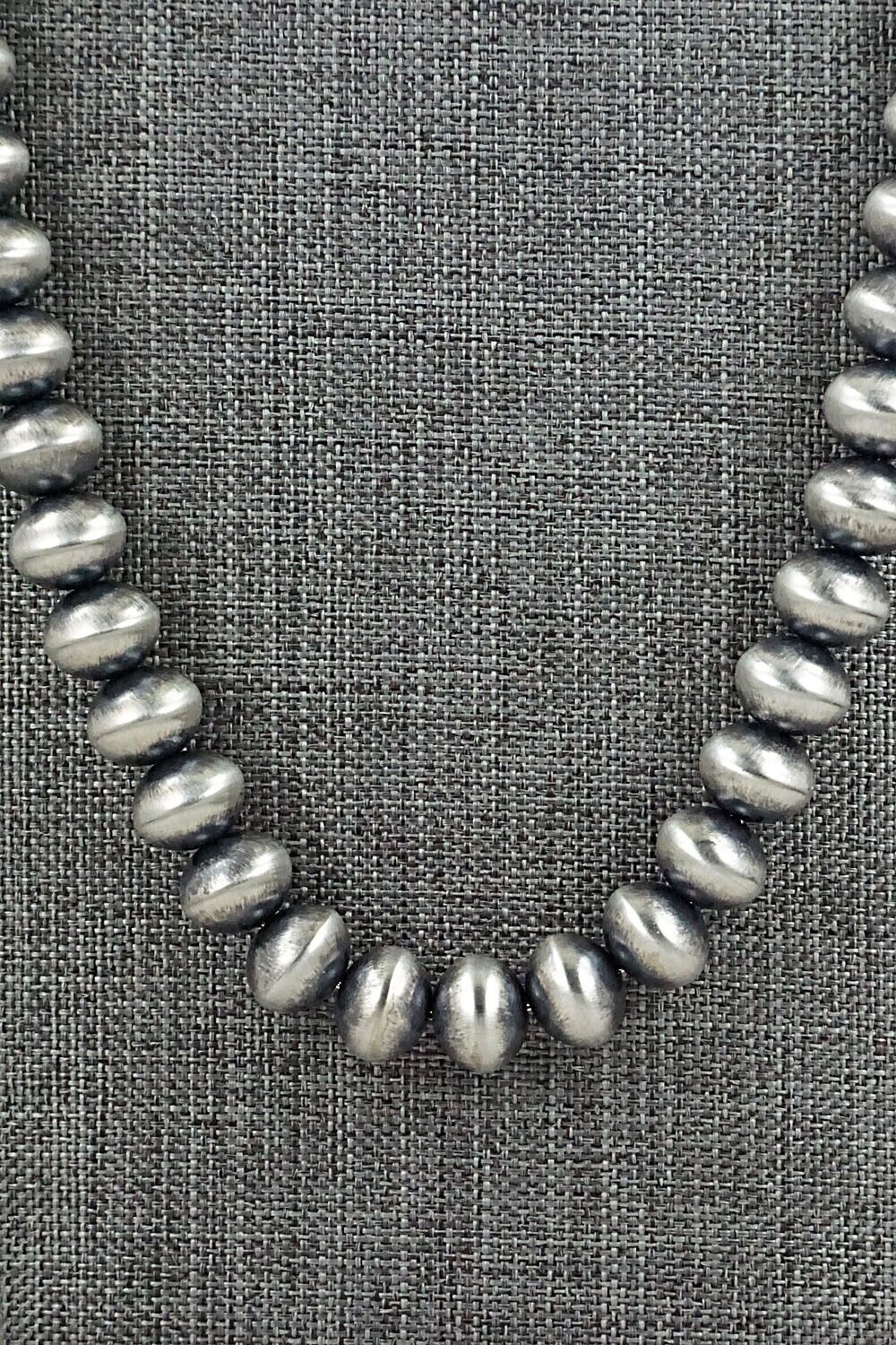 Sterling Silver Navajo Pearl Necklace - Bryannen Halwood