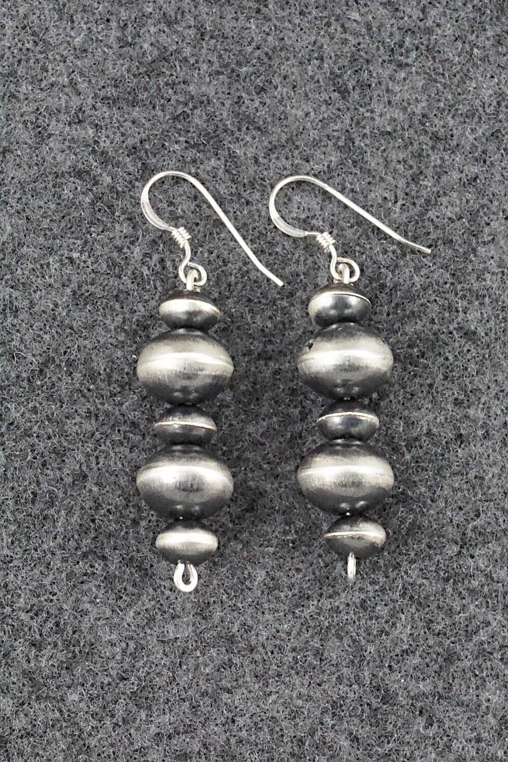 Sterling Silver Navajo Pearl Earrings - Preston Haley